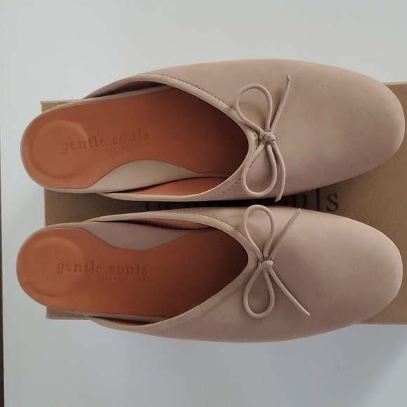 Gentle Souls Eugene Bow Leather Slide Flat Mule 9.5 - Picture 2 of 13